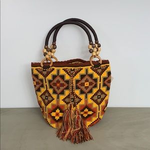 Wayuu Tribe shoulder bag yellow